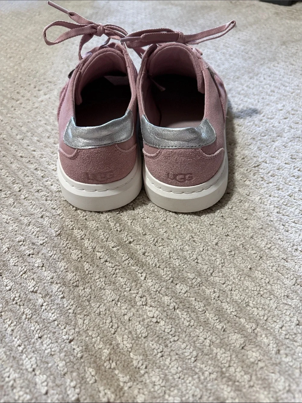 Women’s UGGS Dusty Pink Suede Low-Top Sneakers
